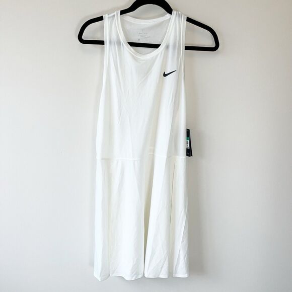 Nike Court Dri-FIT Slim Fit Advantage Tennis Exercise Dress White Size 1X NWTs - Picture 5 of 12